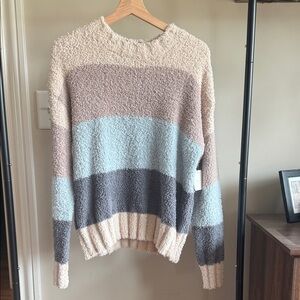 NWTs Altar’d State Striped Sea Foam Sweater
